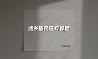城乡居民医疗保险(2025最新权威解答)