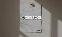 中国保险公司(2025最新权威解答)