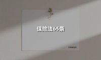 保险法65条(2025最新权威解答)