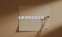 大家保险是国企吗