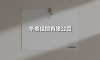 华泰保险有限公司
