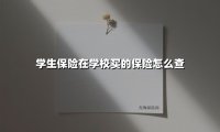 3分钟掌握学生险查询技巧|从保单查询到理赔的全流程指南