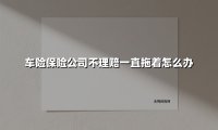 车险理赔被拖延?三步教你强势维权