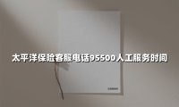 太平洋保险客服电话95500全解析:24小时守护你的「保险安全感」