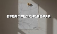 2024买车险指南:哪家保险公司性价比最高?内行教你省30%保费