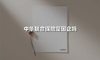 中华联合保险的国企身份解析:一家央企背景的保险巨头成长史