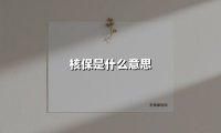 核保是什么意思(2025最新权威解答)