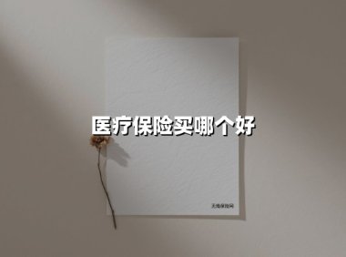 医疗保险买哪个好(2025最新权威解答)