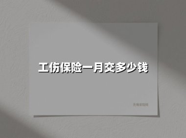 工伤保险一月交多少钱(2025最新权威解答)