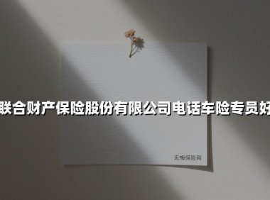 中华联合财产保险股份有限公司电话车险专员好干么(2025最新权威解答)