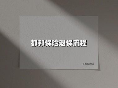 都邦保险退保流程(2025最新权威解答)