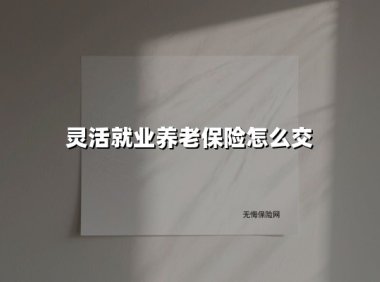 灵活就业养老保险怎么交(2025最新权威解答)