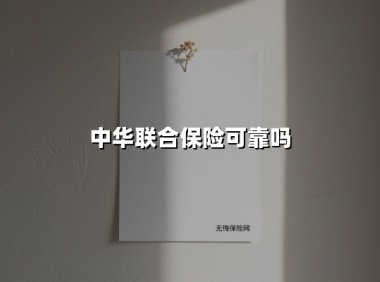 中华联合保险可靠吗(2025最新权威解答)