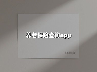 养老保险查询app(2025最新权威解答)