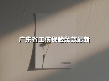 广东省工伤保险条款最新(2025最新)