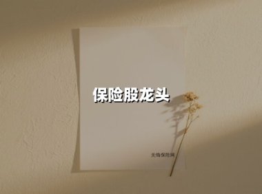 保险股龙头(2025最新)