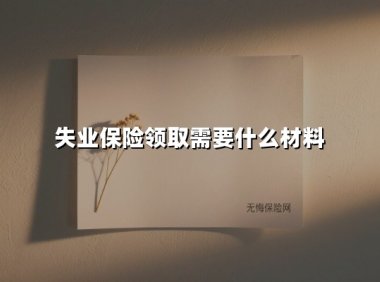 失业保险领取需要什么材料