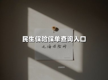 民生保险保单查询入口