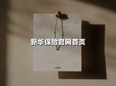 新华保险官网首页