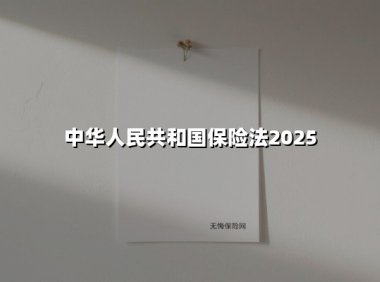 中华人民共和国保险法2025