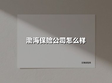 渤海保险公司怎么样