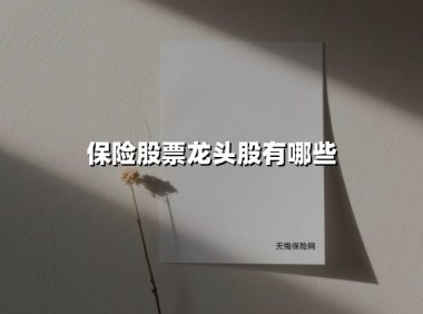 保险股票龙头股有哪些