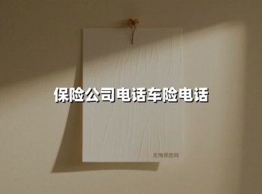 保险公司电话车险电话(2025最新)