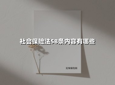 社会保险法58条内容有哪些(2025最新)