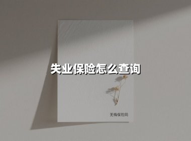 失业保险怎么查询(2025最新)