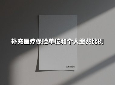 补充医疗保险单位和个人缴费比例(2025最新)