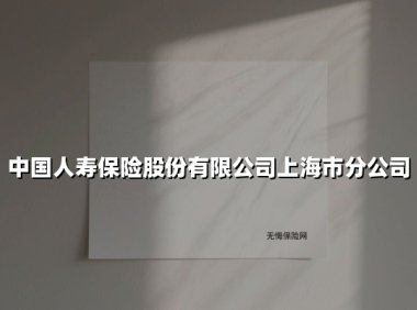 中国人寿保险股份有限公司上海市分公司(2025最新)
