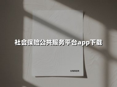 社会保险公共服务平台app下载(2025最新)