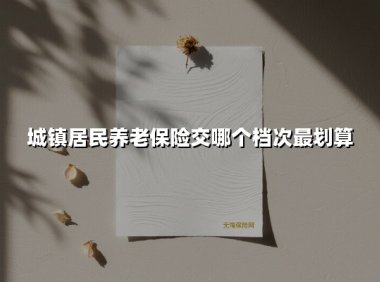 城镇居民养老保险交哪个档次最划算(2025最新)