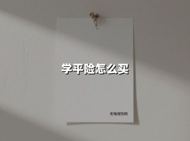 2025年学平险购买指南：家长必看的投保全攻略