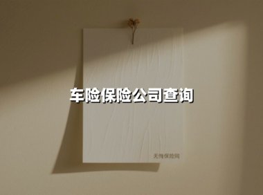 2025年车险公司选择指南：服务突围与智能查询新趋势