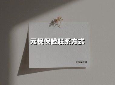 元保保险最全联系方式解析:5种渠道直达人工客服的实用指南