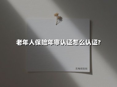 2025年老年人保险年审认证指南:3种认证方式+常见问题解答