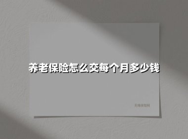 2025年养老保险每月交多少钱?城乡参保指南与缴费策略全解析