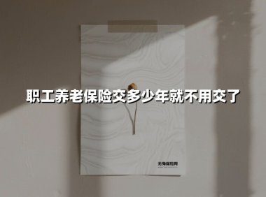 职工养老保险交满多少年能停缴?2025年最新政策解读与实操指南