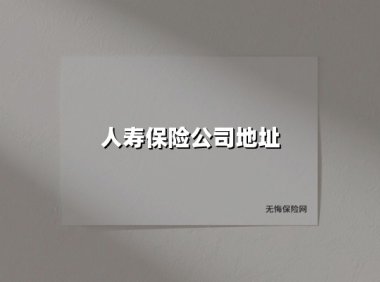 中国人寿全国服务网点指南:精准地址与业务覆盖全解析(2025最新版)