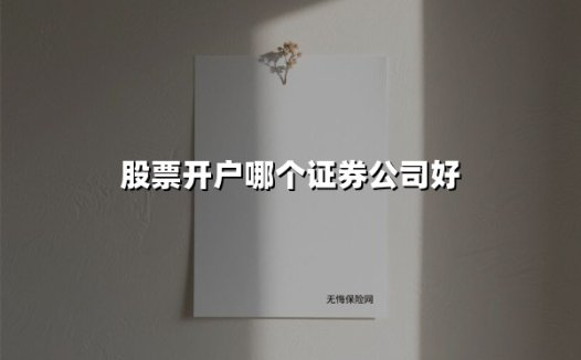 股票开户哪个证券公司好(2025最新权威解答)