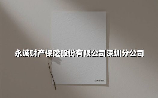 永诚财产保险股份有限公司深圳分公司（2025最新权威解答）