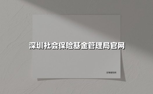 深圳社会保险基金管理局官网（2025最新权威解答）