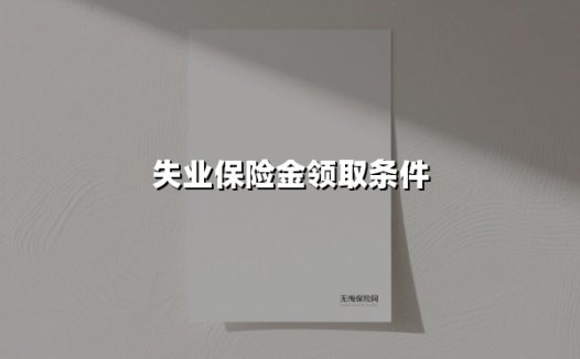 失业保险金领取条件(2025最新权威解答)