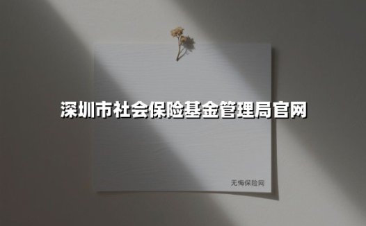 深圳市社会保险基金管理局官网(2025最新)