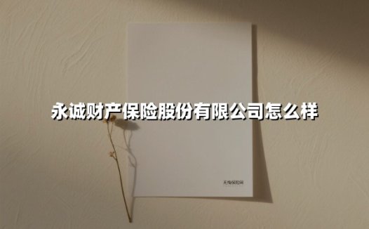 永诚财产保险股份有限公司怎么样(2025最新)