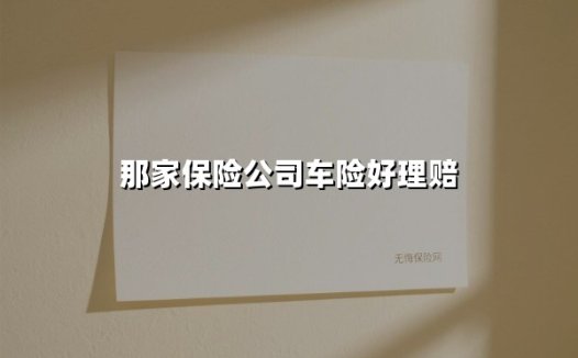 那家保险公司车险好理赔(2025最新)