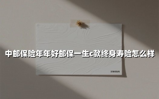 中邮保险年年好邮保一生c款终身寿险怎么样(2025最新)