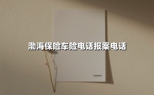 渤海保险车险电话报案电话(2025最新)