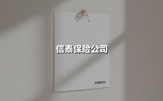 信泰保险公司(2025最新)